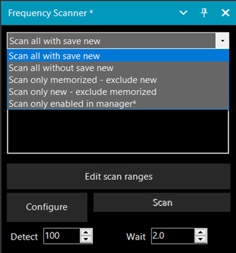 Scan Mode Selector