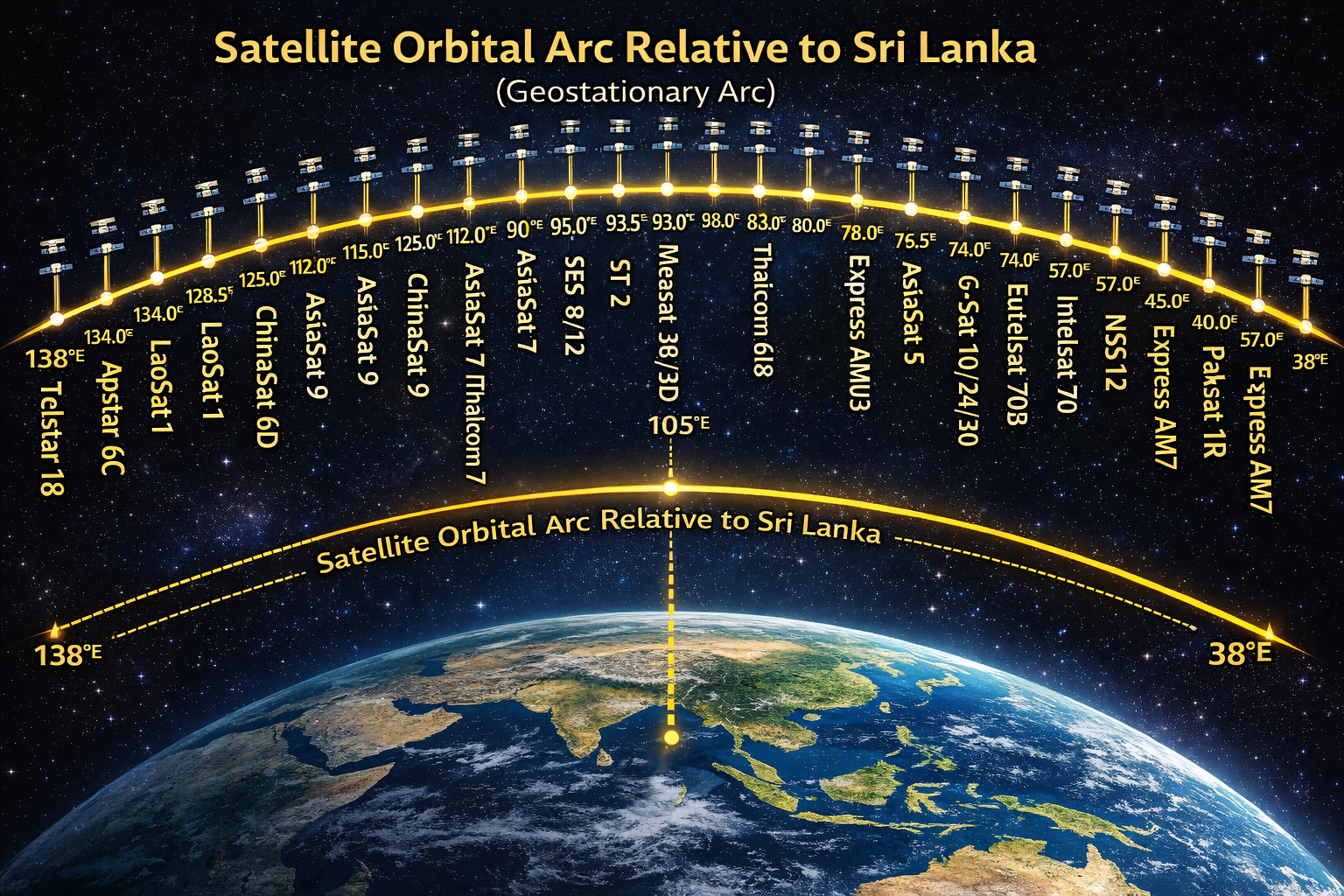 Satellite Arc Visualization